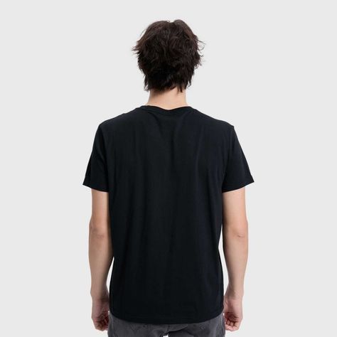 Polera Hombre Con Bolsillo Negro I Fashion's Park-2