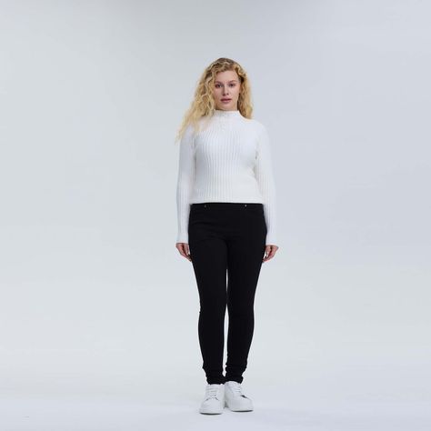 Pantalón Mujer Con Bolsillo Negro-7