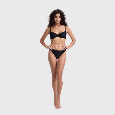 Traje De Baño Mujer Sosten Copa Negro Fashion's Park-3