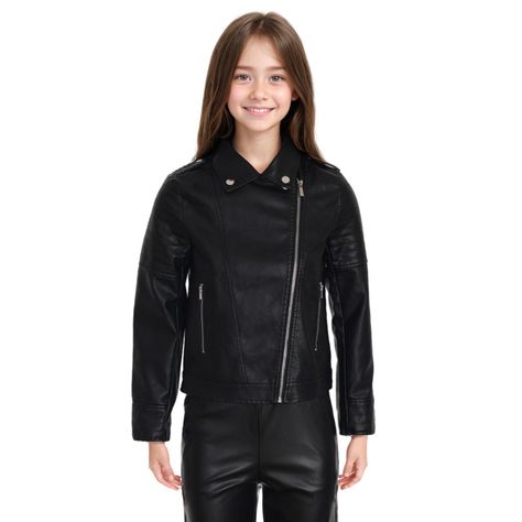 Chaqueta Niña Pu Bike Negro-0
