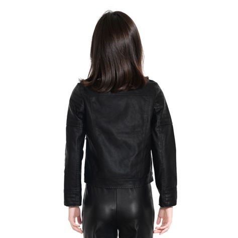 Chaqueta Niña Pu Bike Negro-1