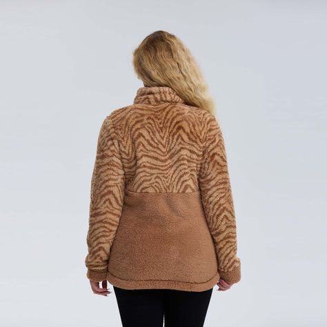 Polar Mujer Peludo Bicolor Camel Fashion´s Park-2