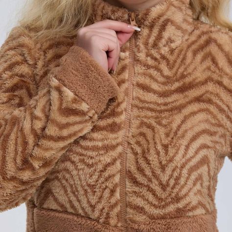 Polar Mujer Peludo Bicolor Camel Fashion´s Park-3