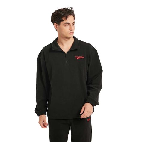 Polerón Hombre Medio Zipper Negro-0