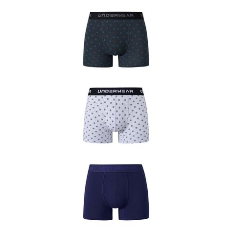 Boxer Hombre Tripack Liso Azul Marino Fashion's Park-0