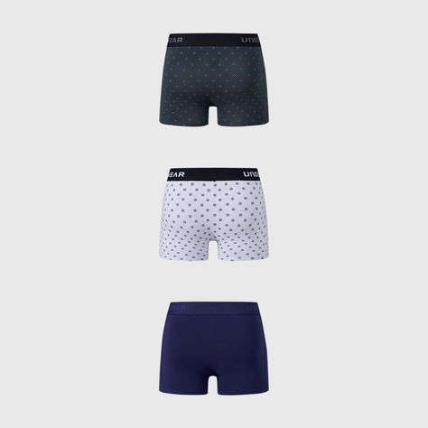 Boxer Hombre Tripack Liso Azul Marino Fashion's Park-1