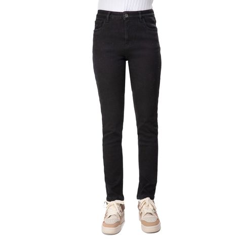 Jeans Skinny Con Polar Juvenil Negro Fashions Park-0