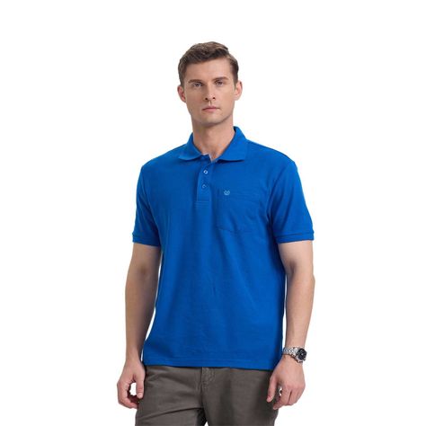 Polera Hombre Básica Pique Lisa Azulino Fashion's Park-0