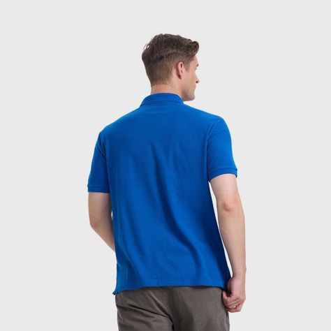 Polera Hombre Básica Pique Lisa Azulino Fashion's Park-2