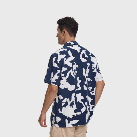Camisa Hombre Full Print Azul I Fashion's Park-2