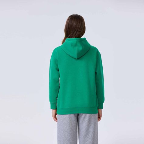 Polerón Mujer Estampado Verde-2