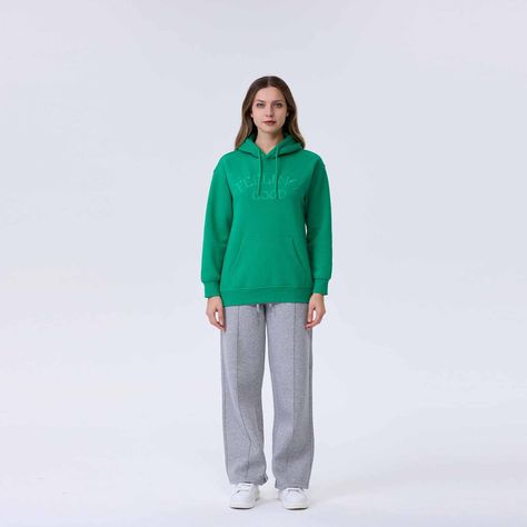 Polerón Mujer Estampado Verde-3