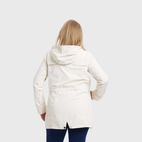 Chaqueta Mujer Casual Con Gorro Beige Oscuro Fashion's Park-2