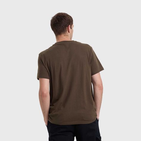 Polera Hombre Con Bolsillo Verde Militar Fashion's Park-2
