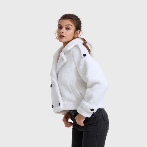 Chaqueta Mujer Polar Crudo Fashion's Park-1