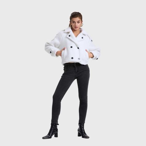 Chaqueta Mujer Polar Crudo Fashion's Park-3