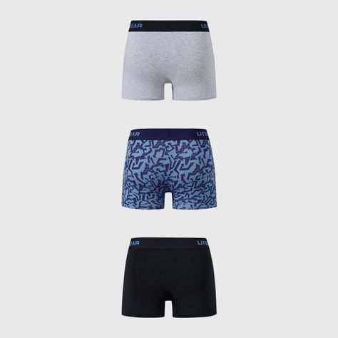 Boxer Hombre Tripack Liso Gris Fashion's Park-1