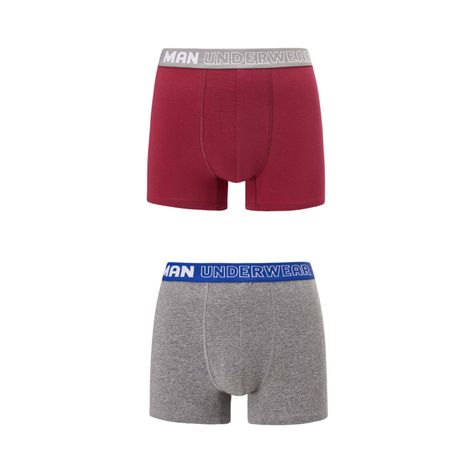 Boxer Hombre Underwear Burdeo Fashion's Park-0