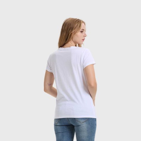 Polera Mujer Básica Print Blanco / Lila Fashions Park-2