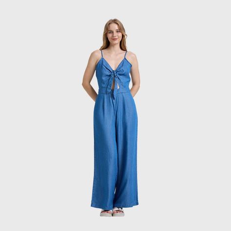 Vestido Mujer Enterito Azul Oscuro Fashions Park-3