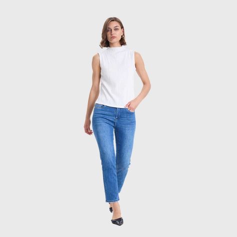 Polera Mujer Lisa Con Textura Crudo Fashions Park-3