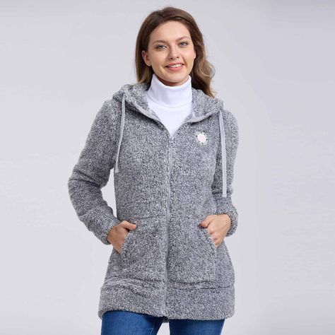 Polar Mujer Deporte Gris Melange-0