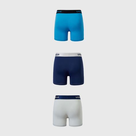 Boxer Hombre Tripack Deportivo Azul Fashions Park-1