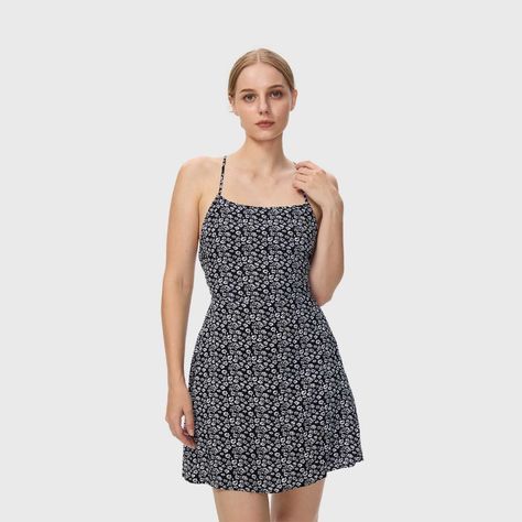 Vestido Mujer Básico Print Negro / Blanco Fashion's Park-1