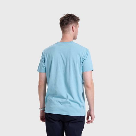 Polera Hombre Tres Botones Celeste Fashion's Park-2