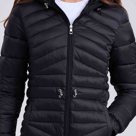 Parka Mujer Larga Básica Negro Fashion´s Park-3