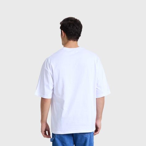 Polera Hombre Oversize Blanco I Fashions Park-2