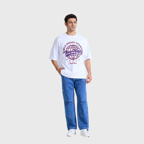 Polera Hombre Oversize Blanco I Fashions Park-3