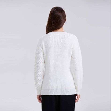 Sweater Mujer Mitad Crudo-2