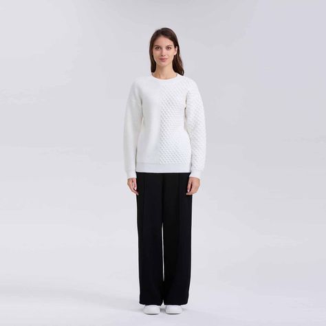 Sweater Mujer Mitad Crudo-3