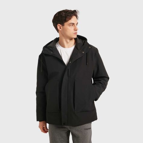 Chaqueta Hombre Cargo Negro Fashion´s Park-1
