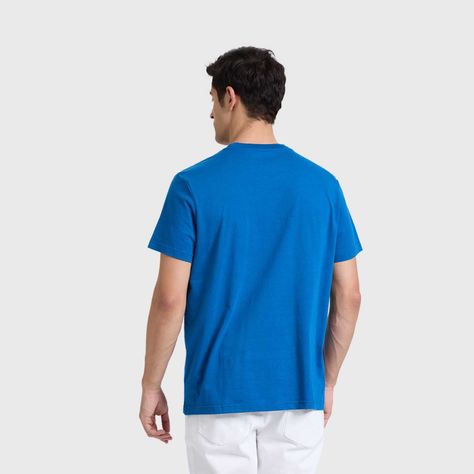 Polera Hombre Con Bolsillo Azul Fashion's Park-2