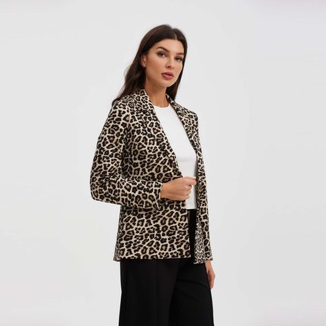 Blazer Mujer Full Print Negro-1