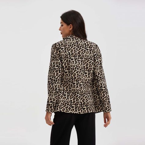 Blazer Mujer Full Print Negro-2