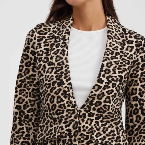Blazer Mujer Full Print Negro-3