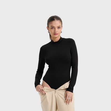 Polera Mujer Body Negro Fashion's Park-1