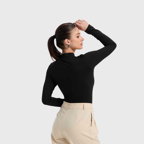 Polera Mujer Body Negro Fashion's Park-2