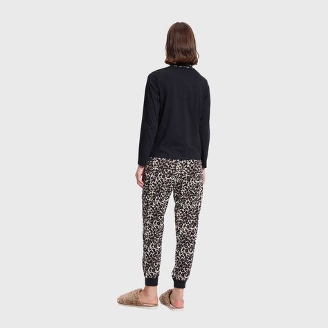 Pijama Mujer Estampado Negro Fashion's Park-2