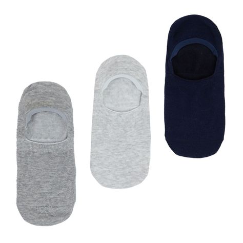Calceta Hombre Tripack Deportiva Gris-0