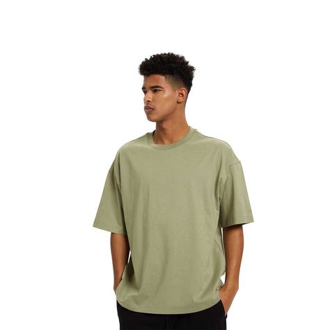 Polera Hombre Oversize Verde Claro I Fashion's Park-0