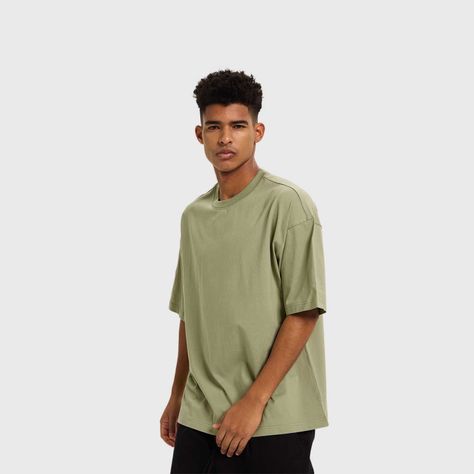 Polera Hombre Oversize Verde Claro I Fashion's Park-1