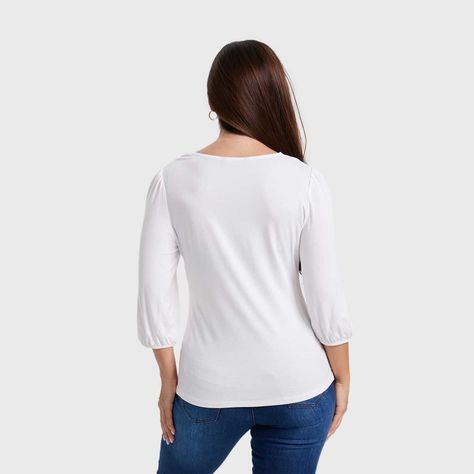Polera Mujer Recogido Escote Crudo Fashion´s Park-2