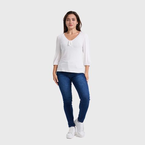 Polera Mujer Recogido Escote Crudo Fashion´s Park-3