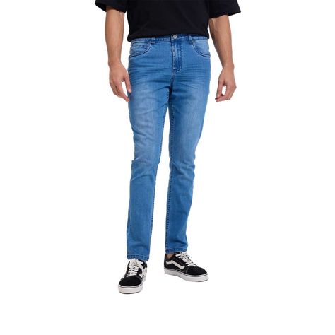Jeans Hombre Skinny 101 Azul Claro Fashion's Park-0