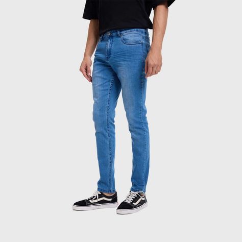 Jeans Hombre Skinny 101 Azul Claro Fashion's Park-1