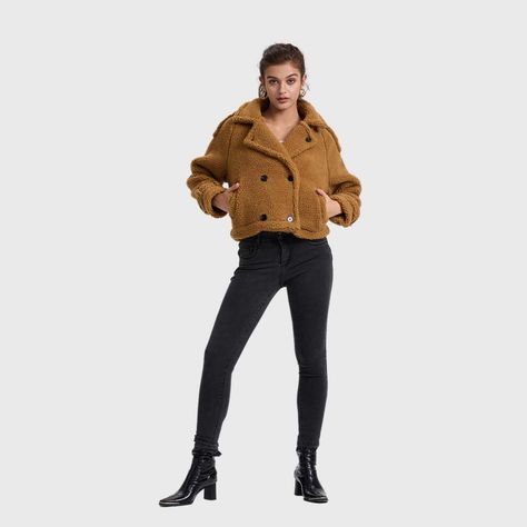 Chaqueta Mujer Polar Camel Fashion's Park-3
